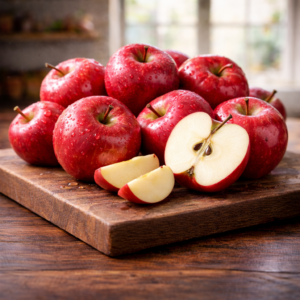 Pommes rouges fraîches – Croquantes, juteuses et pleines de saveur