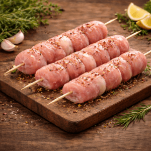 Brochettes de Poulet (500g)– Tendres, Savoureuses et Prêtes à Griller