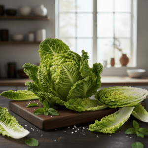 Laitue Frisée (Chicorée) – Feuilles Découpées, Volume Aérien et Caractère Subtil
