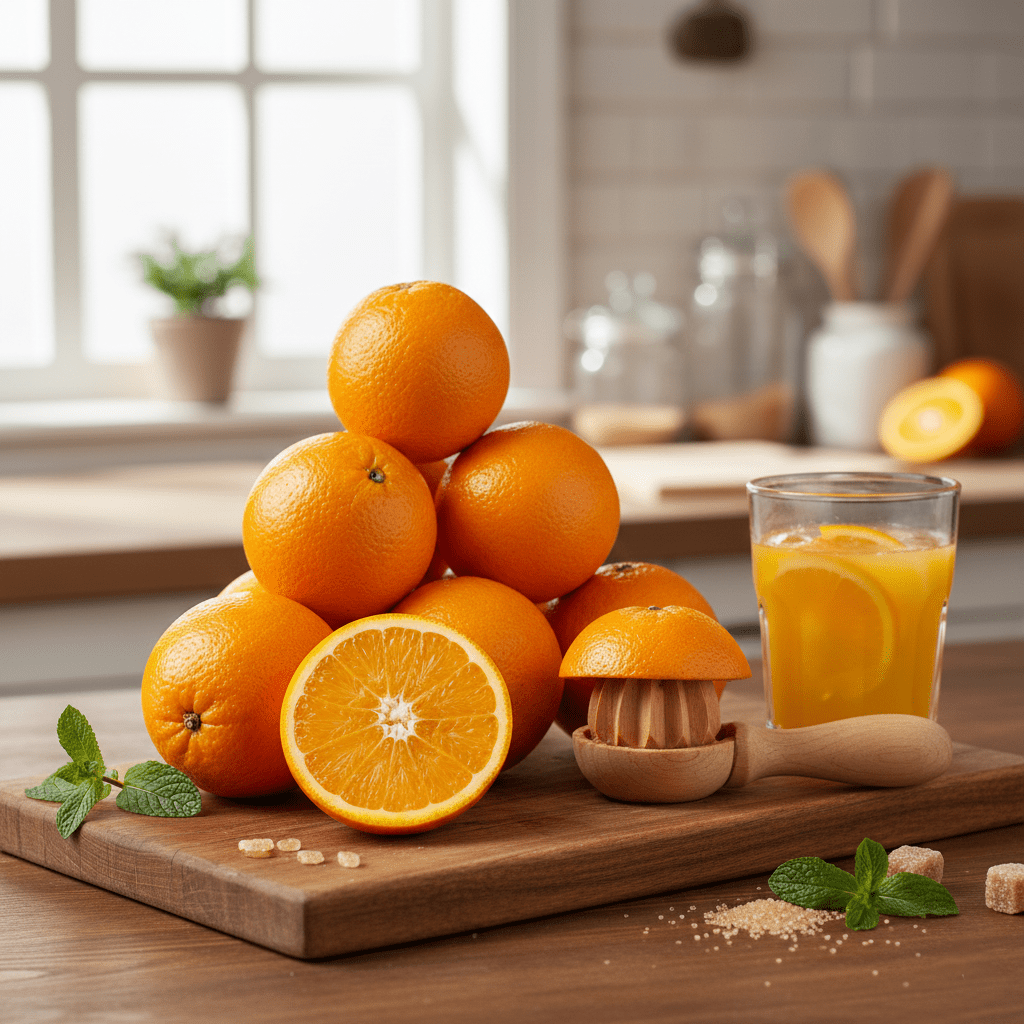 Oranges à Jus Extra-Juteuses – L'Énergie Vitaminée du Matin